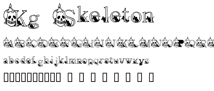 KG SKELETON font